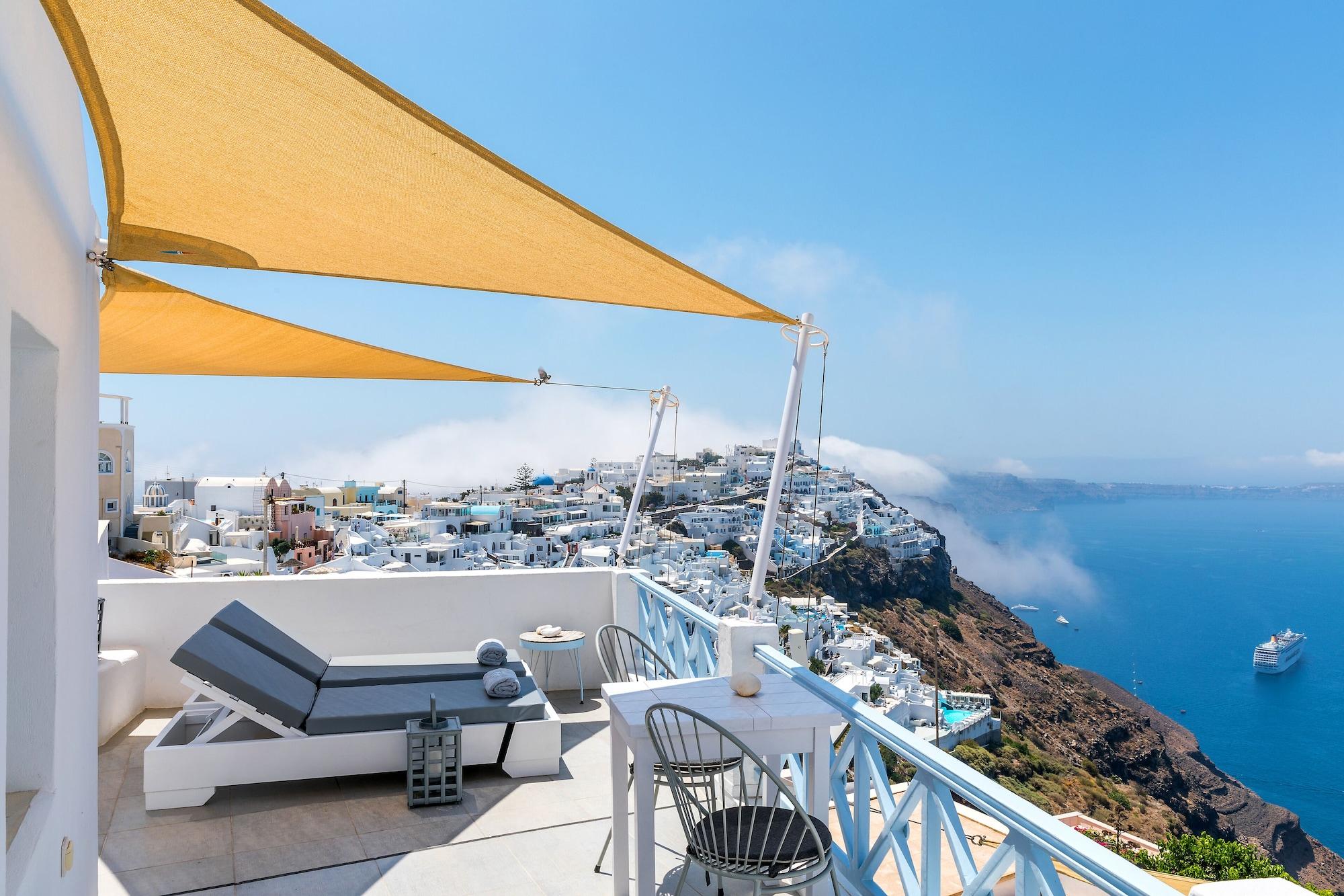 Blue Dolphins Apartments Firostefani Dış mekan fotoğraf