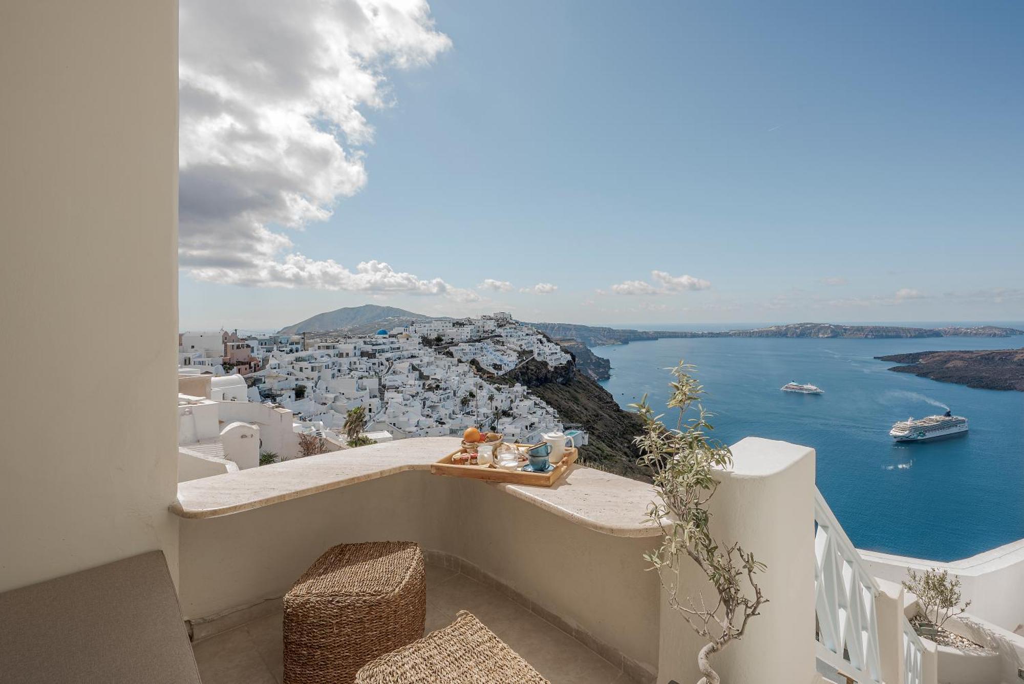 Blue Dolphins Apartments Firostefani Dış mekan fotoğraf