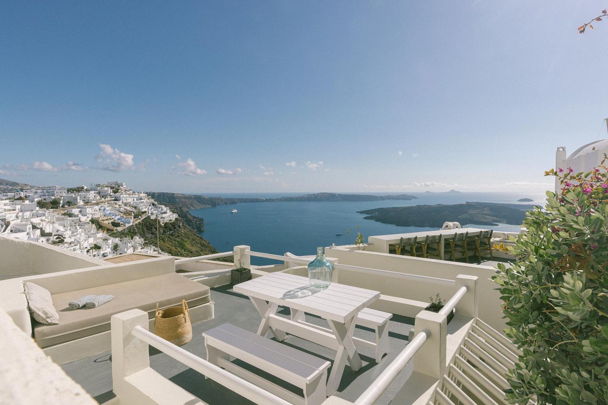 Blue Dolphins Apartments Firostefani Dış mekan fotoğraf