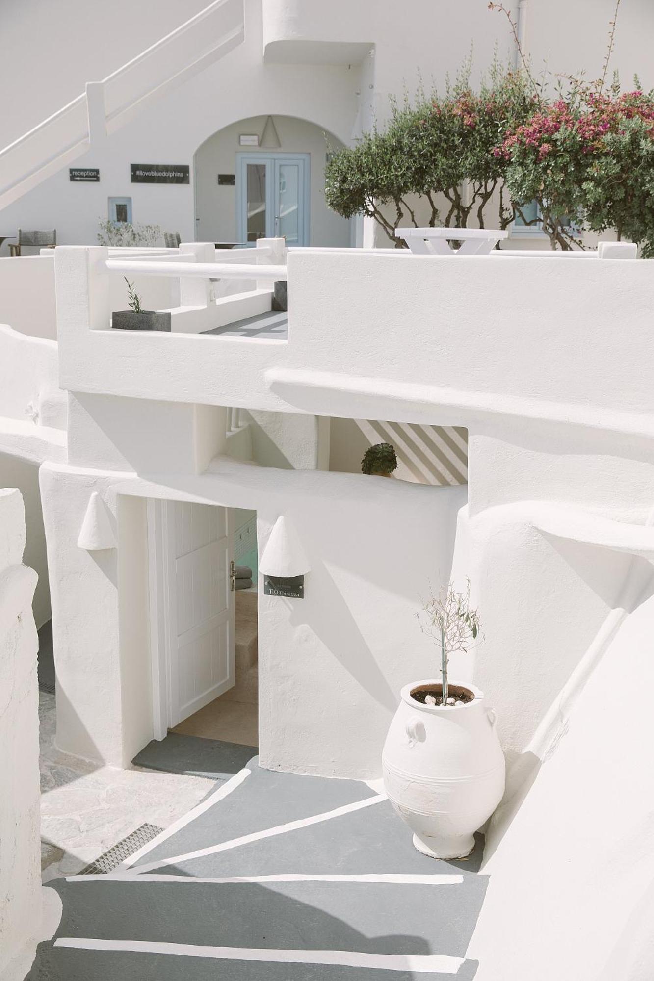 Blue Dolphins Apartments Firostefani Dış mekan fotoğraf