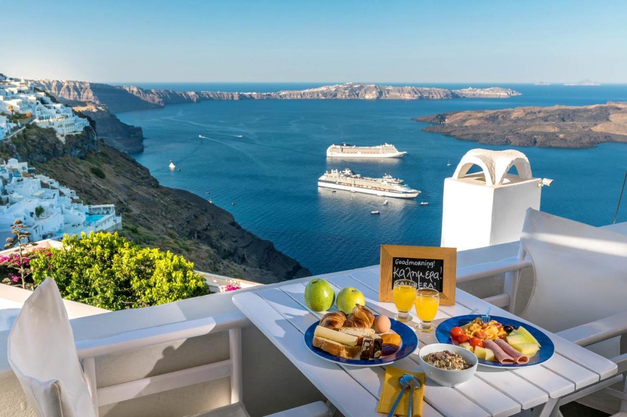Blue Dolphins Apartments Firostefani Dış mekan fotoğraf